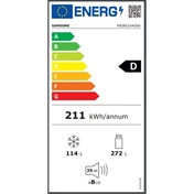 Samsung RB38C634DSA/EF alulfagyasztós hűtőszekrény beépített Wi-fi-vel 386 L, fémes grafit
