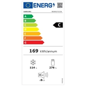 Samsung RB38C672CSA/EF alulfagyasztós hűtőszekrény beépített Wi-fi-vel 390 L, fémes grafit