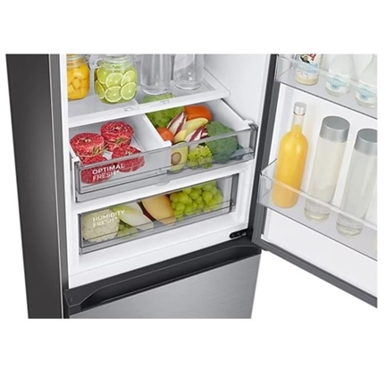 Samsung RB38C7B6AS9/EF Bespoke alulfagyasztós hűtőszekrény beépített Wi-fi-vel 387 L, inox