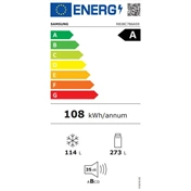 Samsung RB38C7B6AS9/EF Bespoke alulfagyasztós hűtőszekrény beépített Wi-fi-vel 387 L, inox