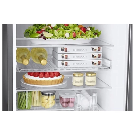 Samsung RB38C7B6CS9/EF Bespoke alulfagyasztós hűtőszekrény Wi-fi-vel 390 L, inox