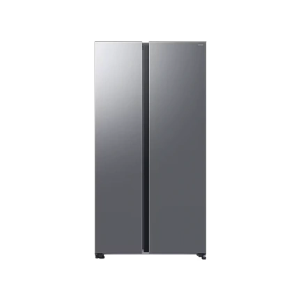 Samsung RS70F65QETEO Side-by-Side hűtőszekrény AI Energia üzemmóddal 659 L, matt metál
