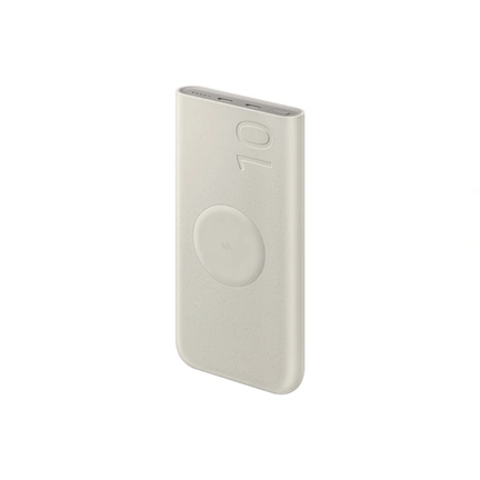 Samsung U2510 külső akkumulátor 25W, vezeték nélküli, 10.000mAh, bézs