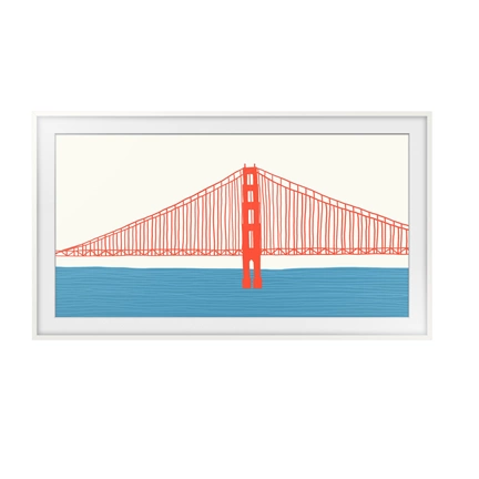 Samsung 75" The Frame (LS03A/LS03B/LS03D) keret – modern fehér