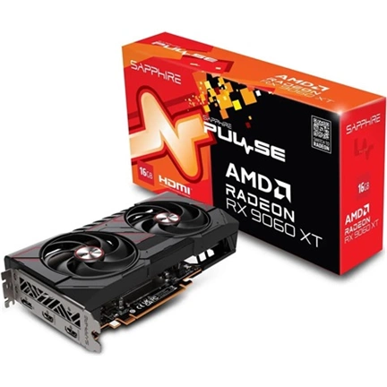 Sapphire Pulse AMD Radeon RX 9060 XT 16GB GDDR6 videokártya