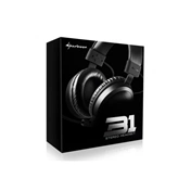 Sharkoon B1 2.0 stereo headset fekete