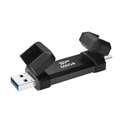 Silicon Power Pendrive SSD DS72 500GB External SSD in stick format, Dual interface (A+C), 1050/850MB/s, Aluminium + Plas