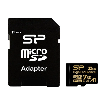 Silicon Power mSD Card Golden Series - High Endurance 32GB High endurance MicroSD Card