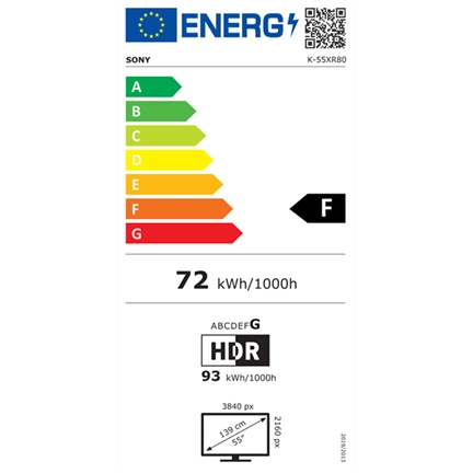 Sony Bravia 8 televízió K-55XR80 - 55" OLED 4K UHD HDR, Google TV