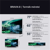 Sony Bravia 8 televízió K-55XR80 - 55" OLED 4K UHD HDR, Google TV
