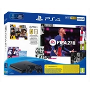 Sony Playstation 4 Slim 500GB black incl. FIFA 21