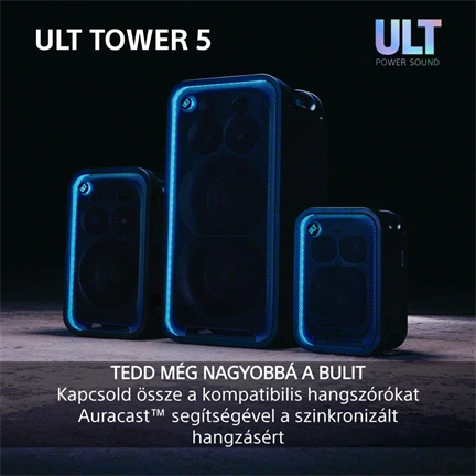 Sony SRS-ULT500 ULT TOWER 5 Bt partyhangszóró, fekete