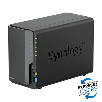 Synology DiskStation DS225+ NAS - 2 lemezes, 1GbE+2,5GbE port, 6GB RAM