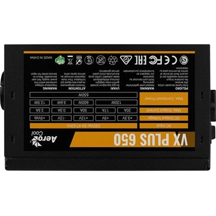 TÁP AEROCOOL VX-650 PLUS 650W