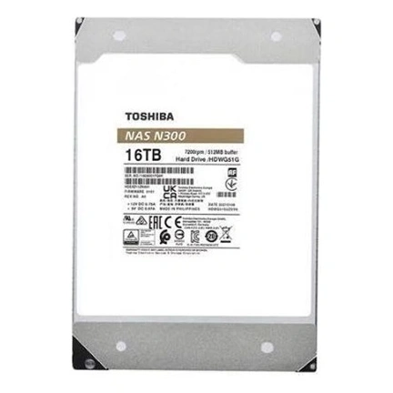 TOSHIBA N300 NAS 3,5" 7200rpm 512MB 16TB Bulk