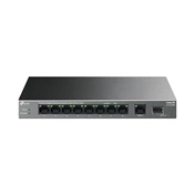 TP-Link LS1210GP switch - asztali, 10 port, gigabites, 8 porton PoE+