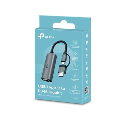 TP-Link UE310C USB Type-C to RJ45 Gigabit Ethernet Network Adapter