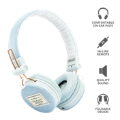 TRUST Fyber Headphones - light denim