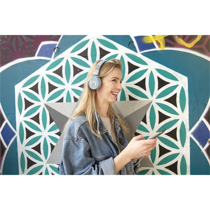 TRUST Fyber Headphones - light denim