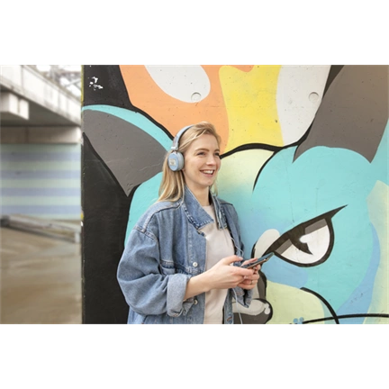 TRUST Fyber Headphones - light denim