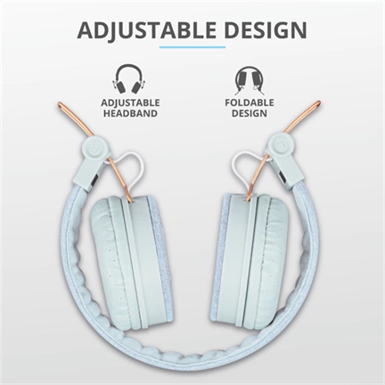 TRUST Fyber Headphones - light denim