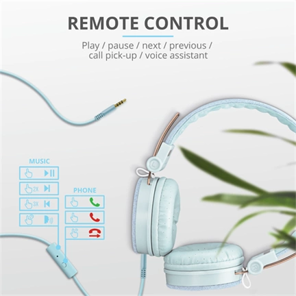 TRUST Fyber Headphones - light denim