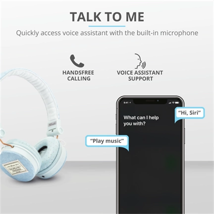 TRUST Fyber Headphones - light denim