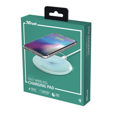 TRUST Qylo Wireless Fast Charging Pad 7,5/10W türkiz
