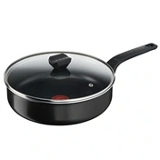 Tefal B5673253 Simply Clean red mély serpenyő 24 cm + borító