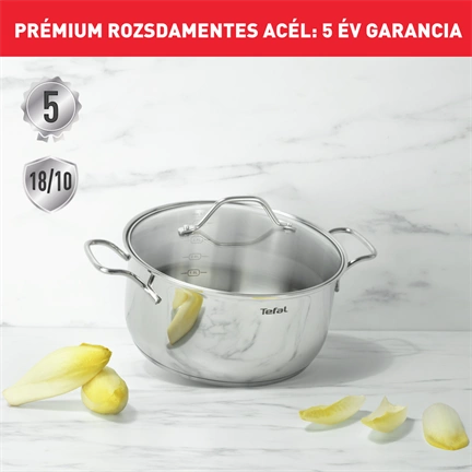 Tefal B8644474 Intuition lábas + fedő 20 cm