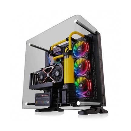 Thermaltake Core P3 Tempered Glass Curved Edition táp nélküli ATX számítógépház fekete