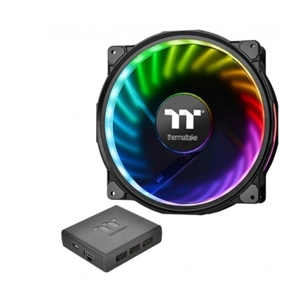 Thermaltake Riing Plus 20 RGB Case Fan TT Premium Edition (Single Fan Pack with Controller) rendszerhűtő ventilátor Thermaltake Riing Plus 20 RGB Case Fan TT Premium Edition (Single Fan Pack with Controller) rendszerhűtő ventilátor