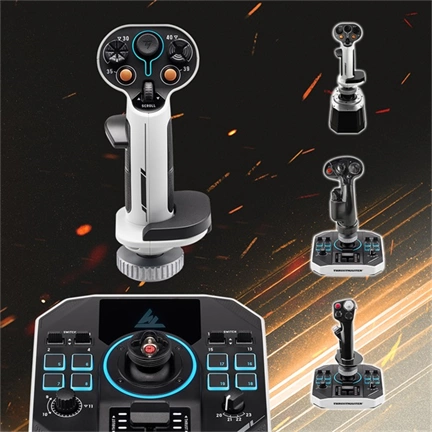 Thrustmaster Sol-R 2 Flightstick - 2 játékvezérlő űrszimulátorokhoz 44 akciógombbal