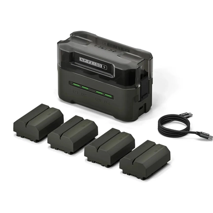 Tilta NP-FZ100 Charging Station Battery Kit (4 Batteries) - Green