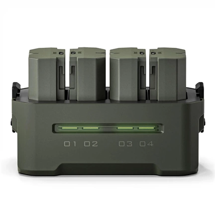 Tilta NP-FZ100 Charging Station Battery Kit (4 Batteries) - Green