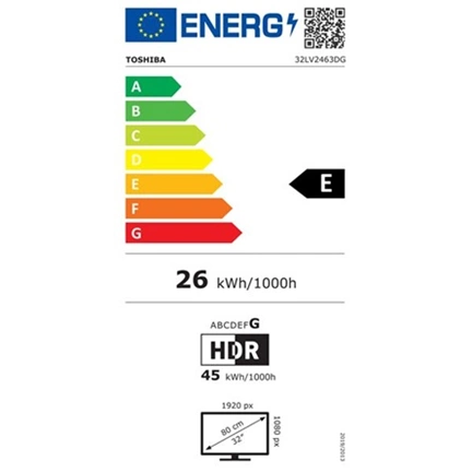 Toshiba 32LV2463DG televízió - 32" Full HD, VIDAA Smart TV