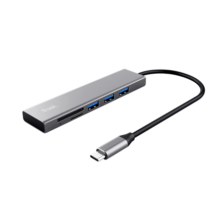 Trust 24191 Halyx Fast USB-C Hub & Card Reader