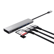 Trust 24191 Halyx Fast USB-C Hub & Card Reader