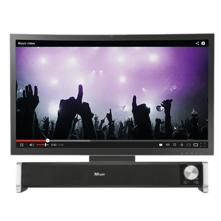 Trust Asto Sound Bar 2.0 12W fekete PC hangszóró