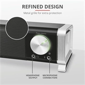 Trust Asto Sound Bar 2.0 12W fekete PC hangszóró