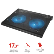 Trust 20104 Azul Laptop Cooling Stand notebook hűtőpad