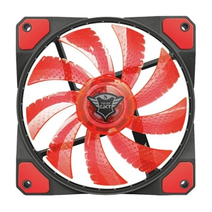 Trust GXT 762R LED Illuminated Silent PC Case Fan Black/Red