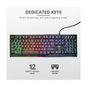 Trust 21839 Gaming GXT 860 Thura Semi-mech Keyboard - US