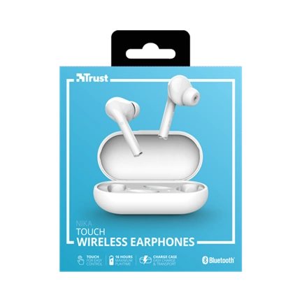 Trust Nika Touch Wireless Bluetooth headset fehér
