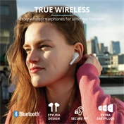 Trust Nika Touch Wireless Bluetooth headset fehér
