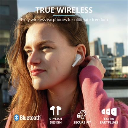 Trust Nika Touch Wireless Bluetooth headset fehér