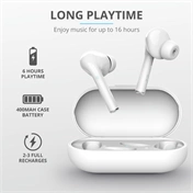 Trust Nika Touch Wireless Bluetooth headset fehér