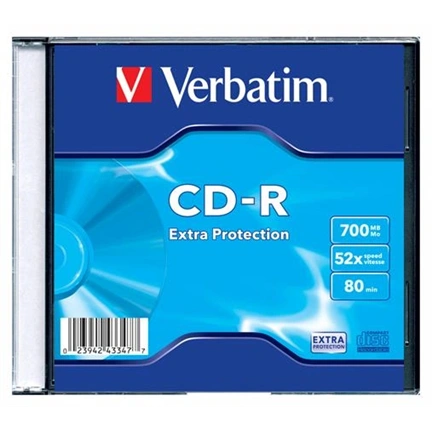 VERBATIM CD-R 700MB 52X Slim tok