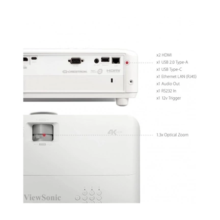 VIEWSONIC PX748-4K 4,000 ANSI Lumens 4K Home Projector