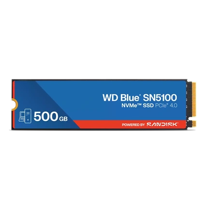 WD Blue SN5100 NVMe SSD - M.2 2280, PCIe Gen4 x4, 6900/6700MB/s, 500GB